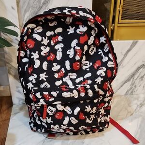 Mickey Mouse Black and Red Backpack